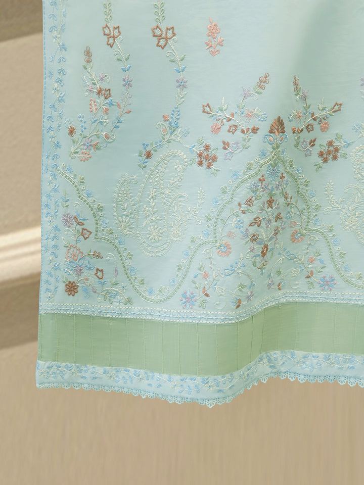 2 Piece - Embroidered Cambric Suit