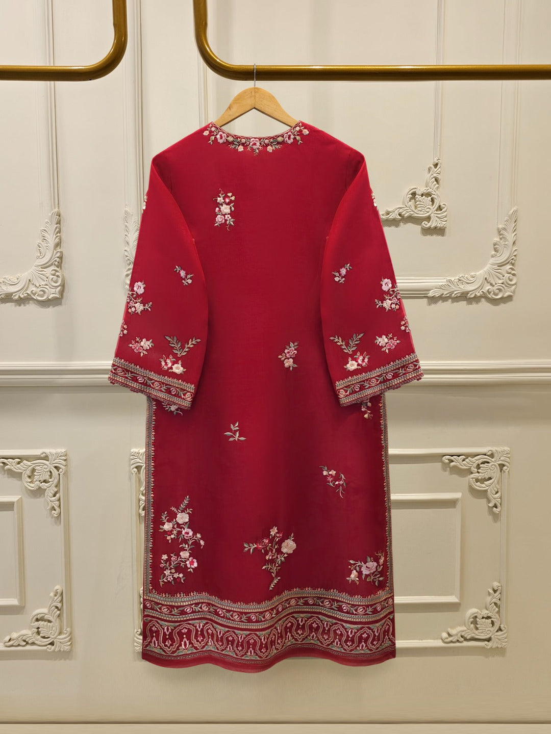3 Piece - Pure Organza Embroidered Suit