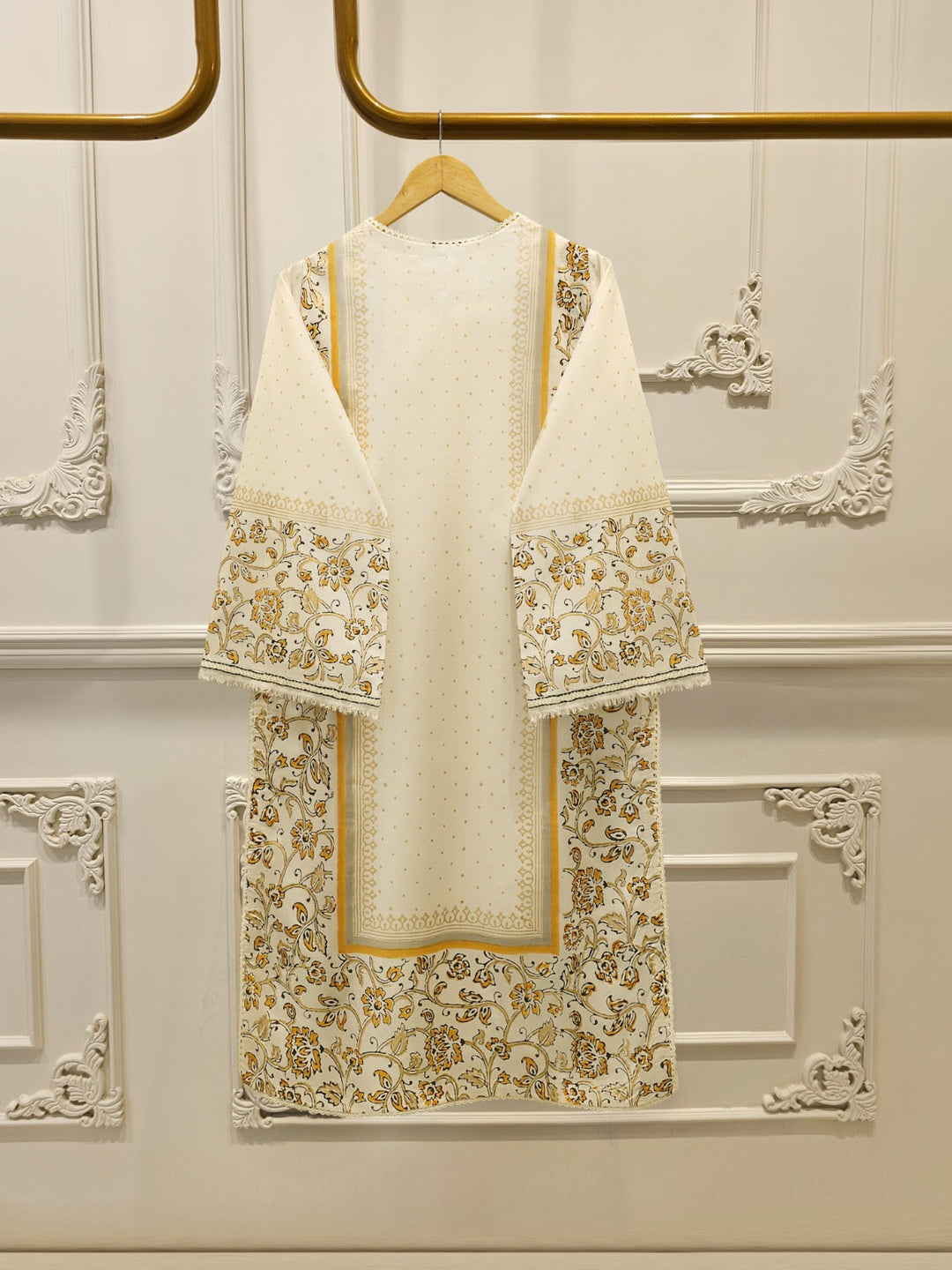 3 Piece - Hand Block Printed Kora Cotton Suit