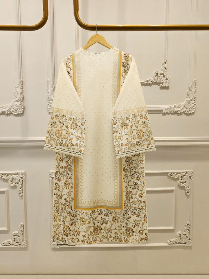 3 Piece - Hand Block Printed Kora Cotton Suit
