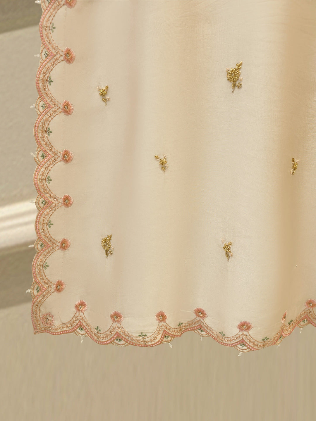 Pure Embroidered Sheesha Silk Shirt