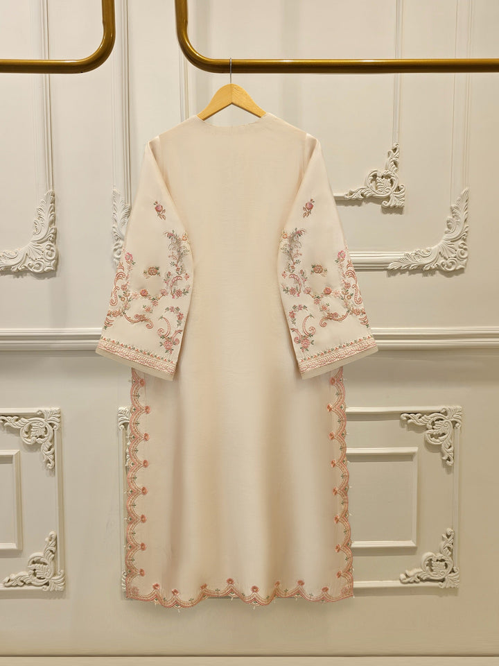 Pure Embroidered Sheesha Silk Shirt