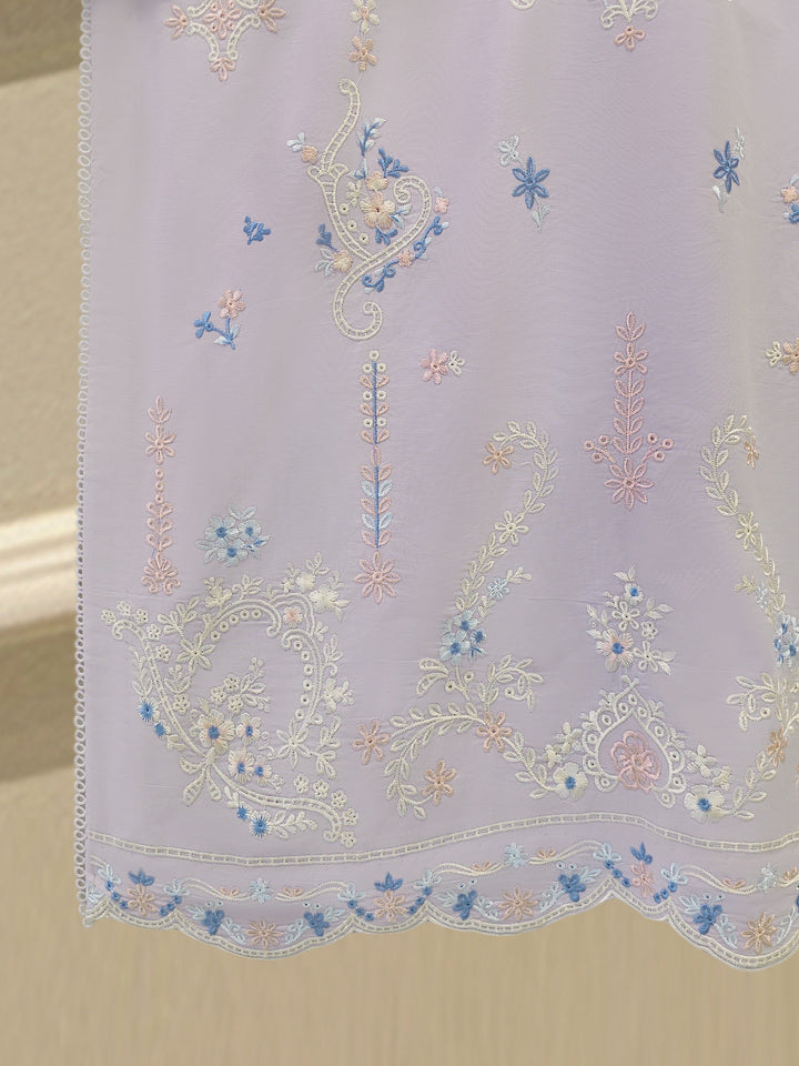 2 Piece - Embroidered Cambric Suit