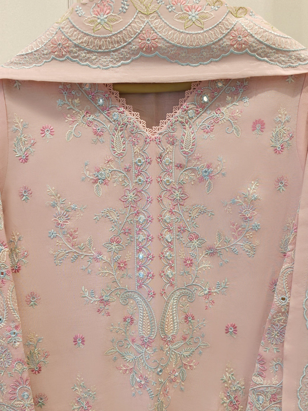 2 Piece - Embroidered Kora Cotton Suit