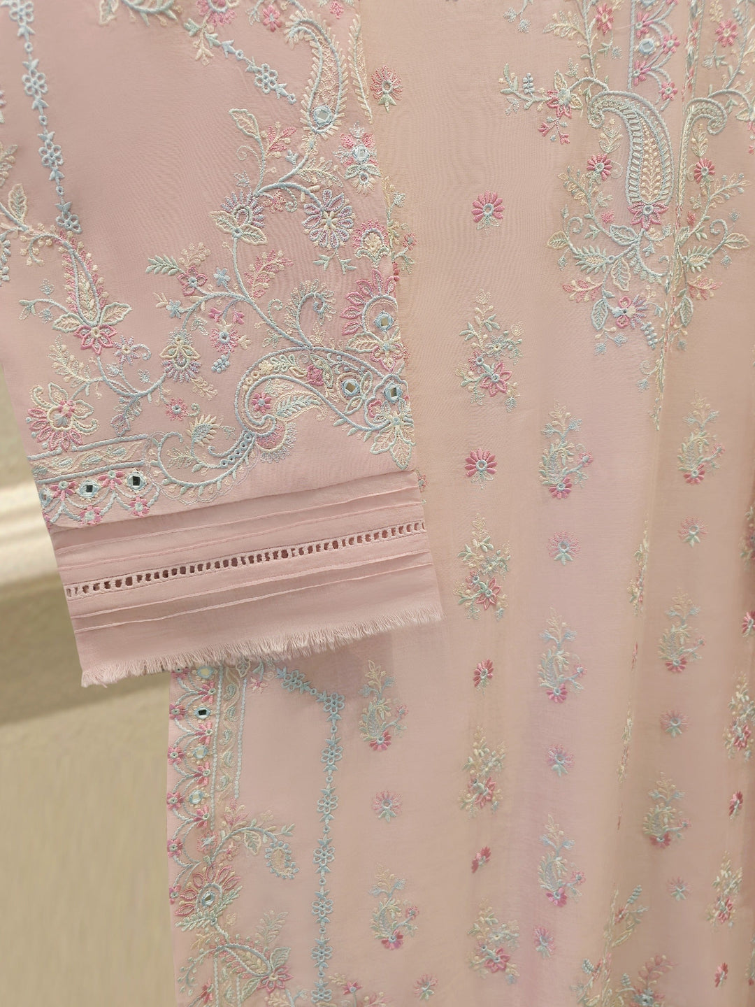 2 Piece - Embroidered Kora Cotton Suit