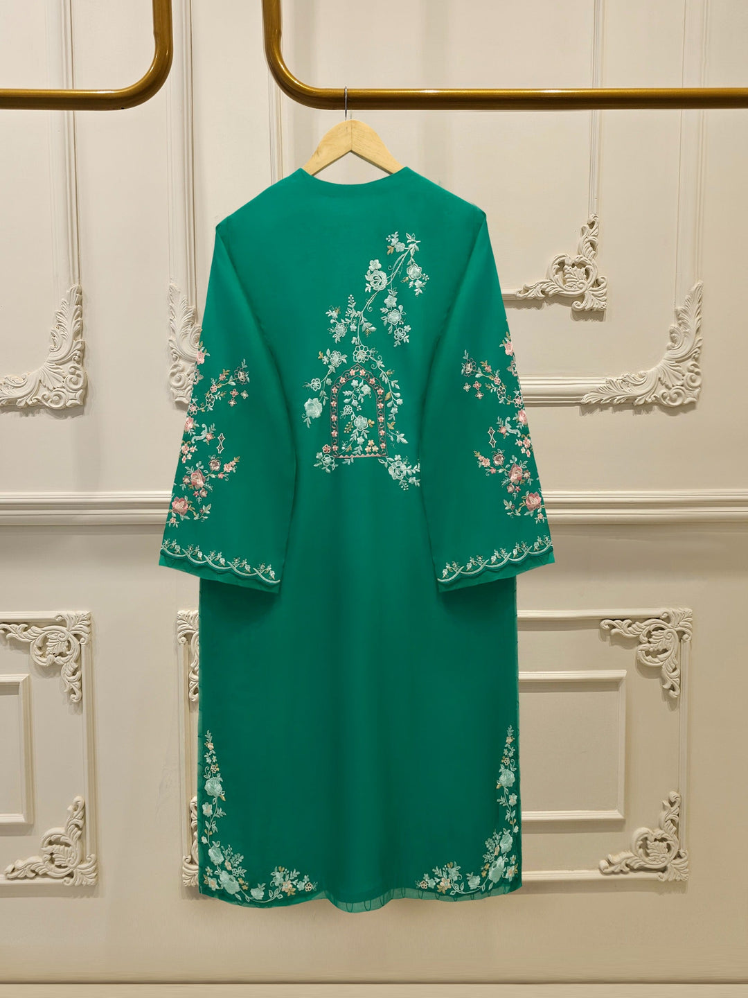 2 Piece- Pure Khaddi Silk Embroidered Suit