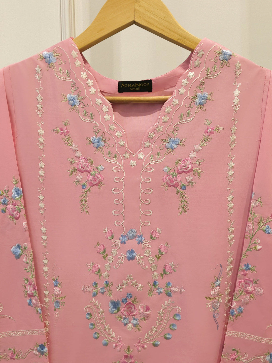 2 Piece - Embroidered Cambric Suit