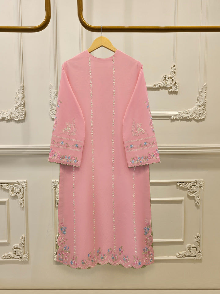 2 Piece - Embroidered Cambric Suit