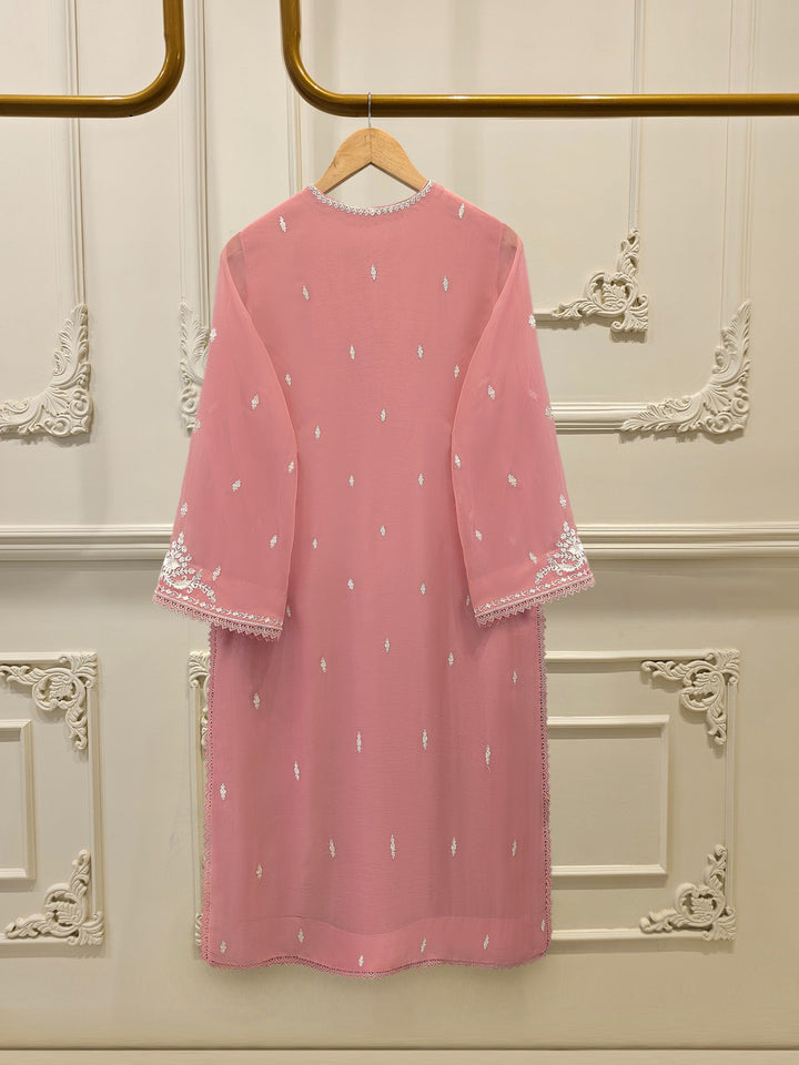 3 Piece - Pure Embroidered Chiffon Suit