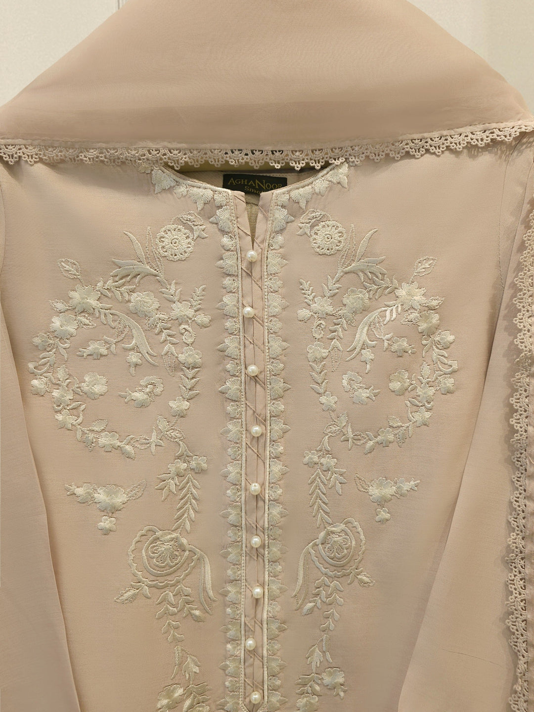 3 Piece - Pure Khaddi Silk Embroidered Suit