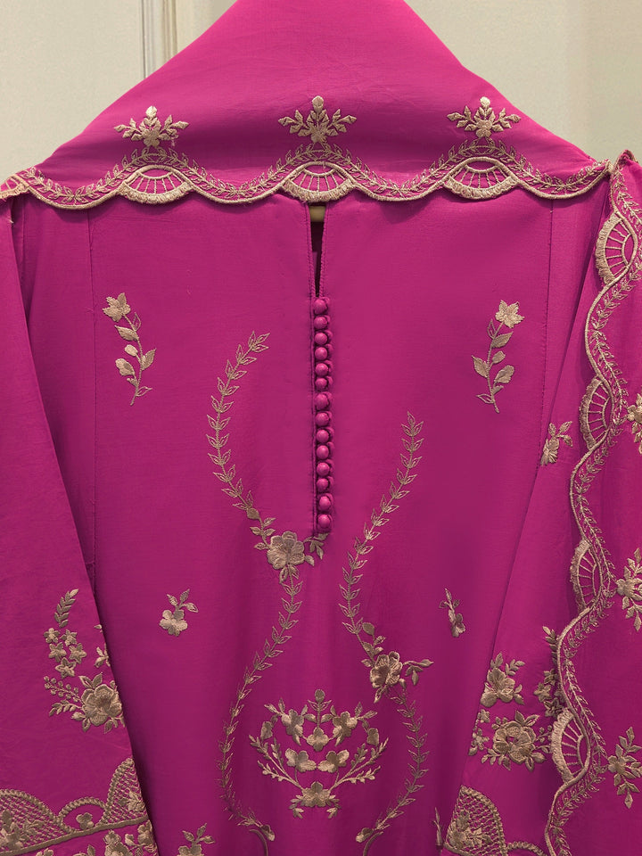 3 Piece - Embroidered Cambric Suit