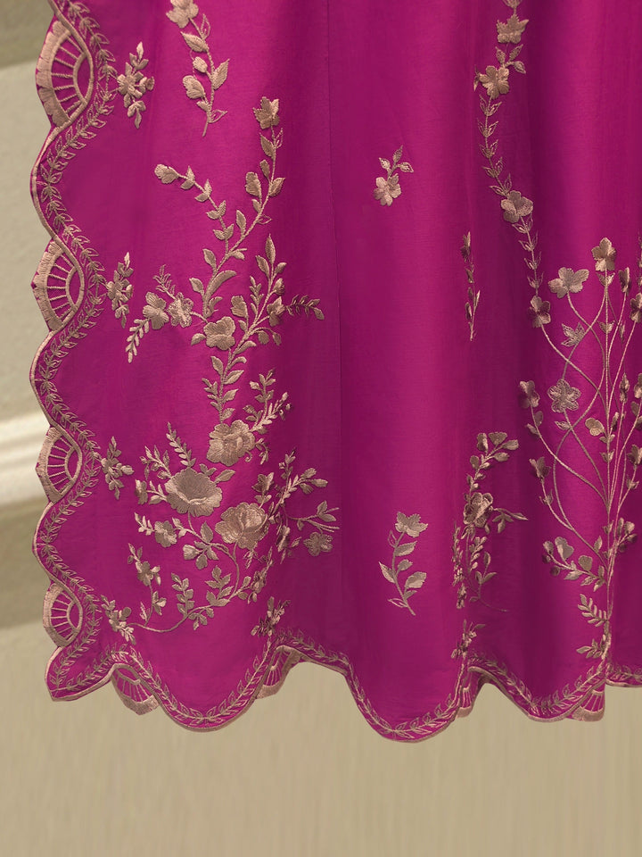3 Piece - Embroidered Cambric Suit