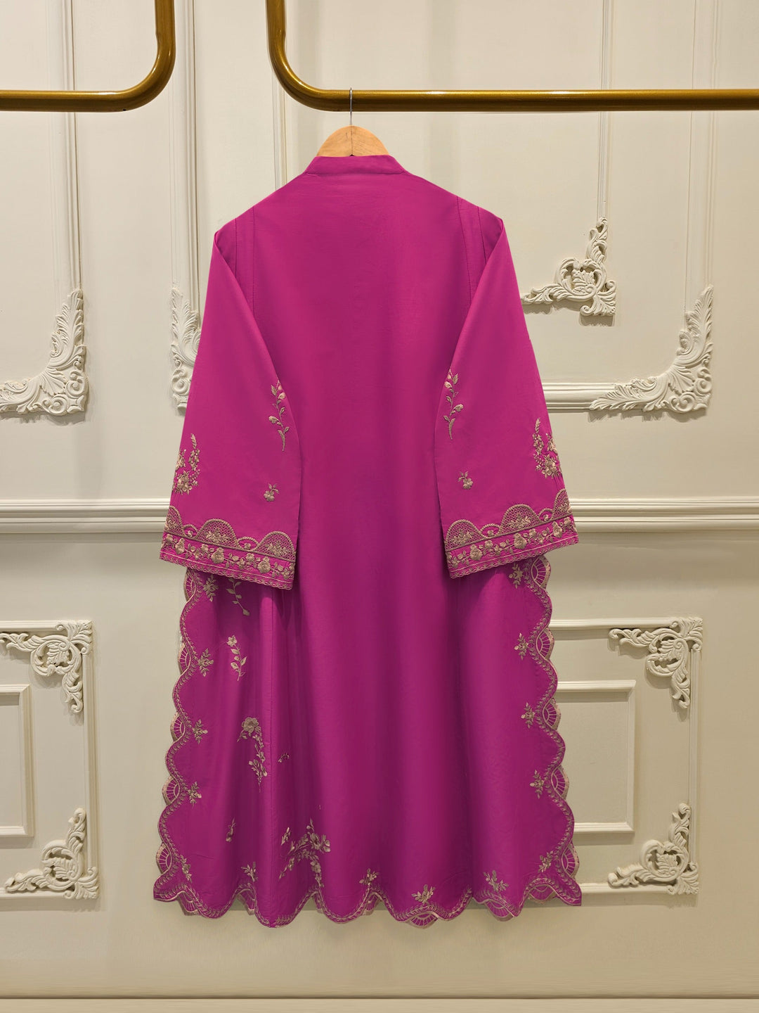 3 Piece - Embroidered Cambric Suit