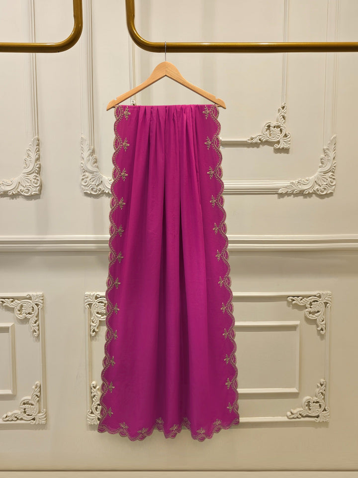 3 Piece - Embroidered Cambric Suit