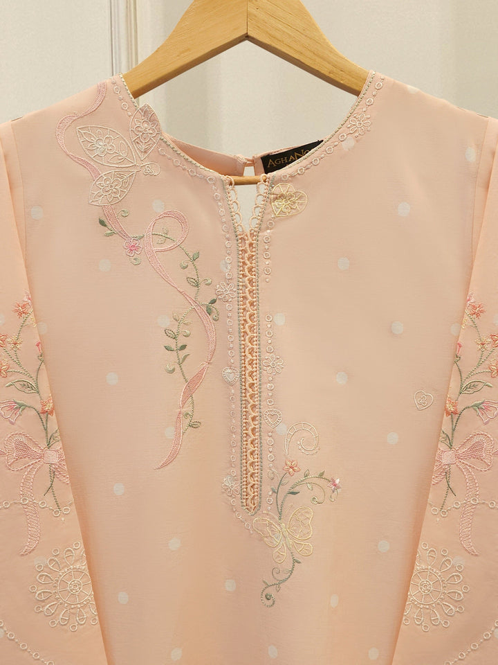 2 Piece - Embroidered Cambric Suit