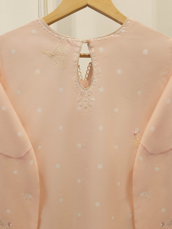 2 Piece - Embroidered Cambric Suit
