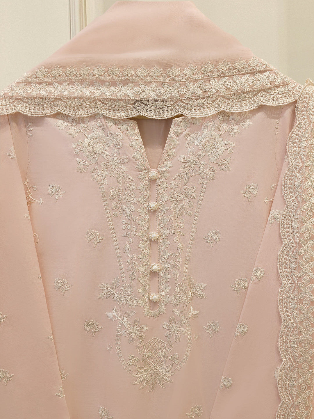 3 Piece - Embroidered Cambric  Suit
