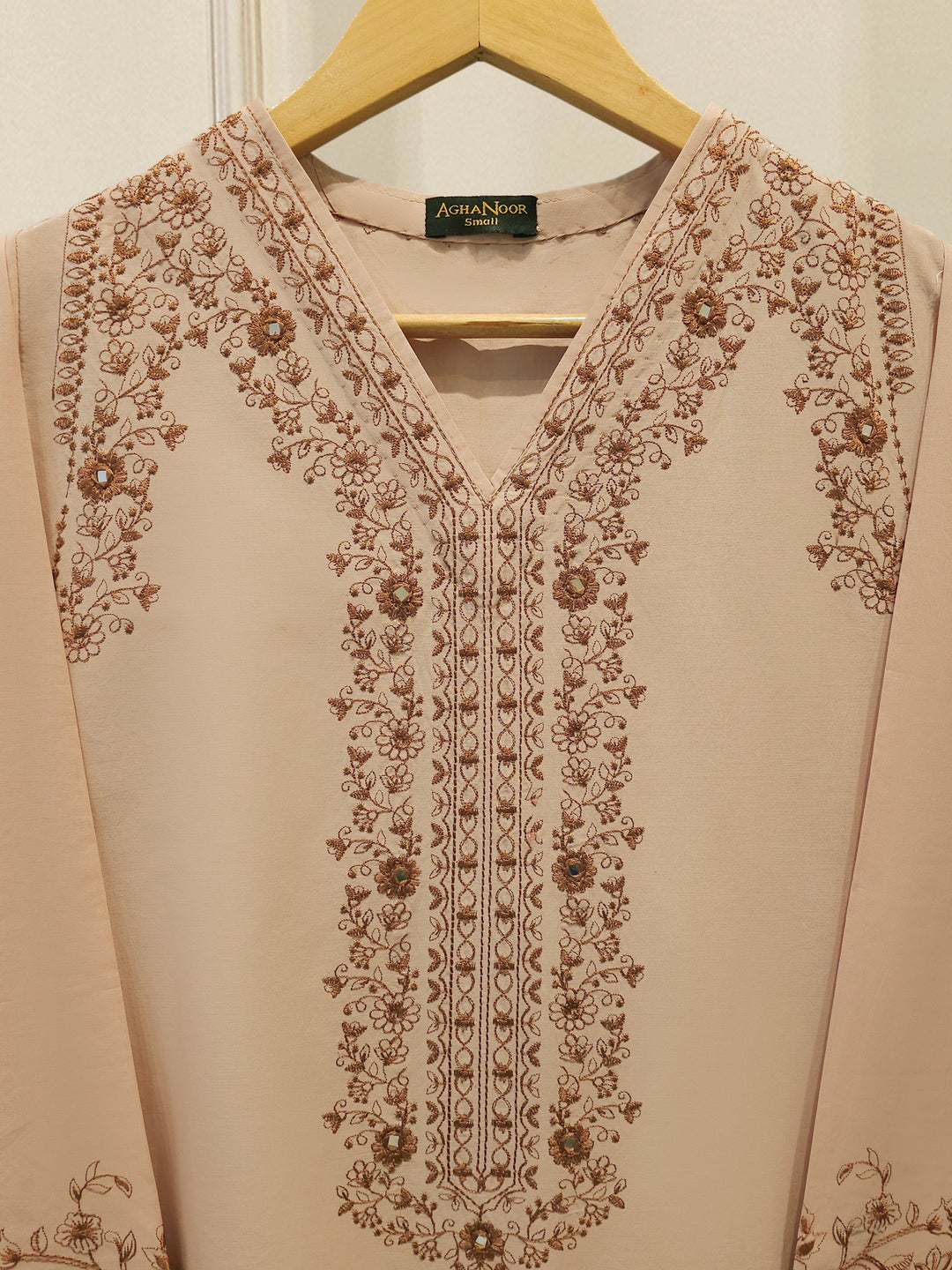 2 Piece - Embroidered Cambric Suit
