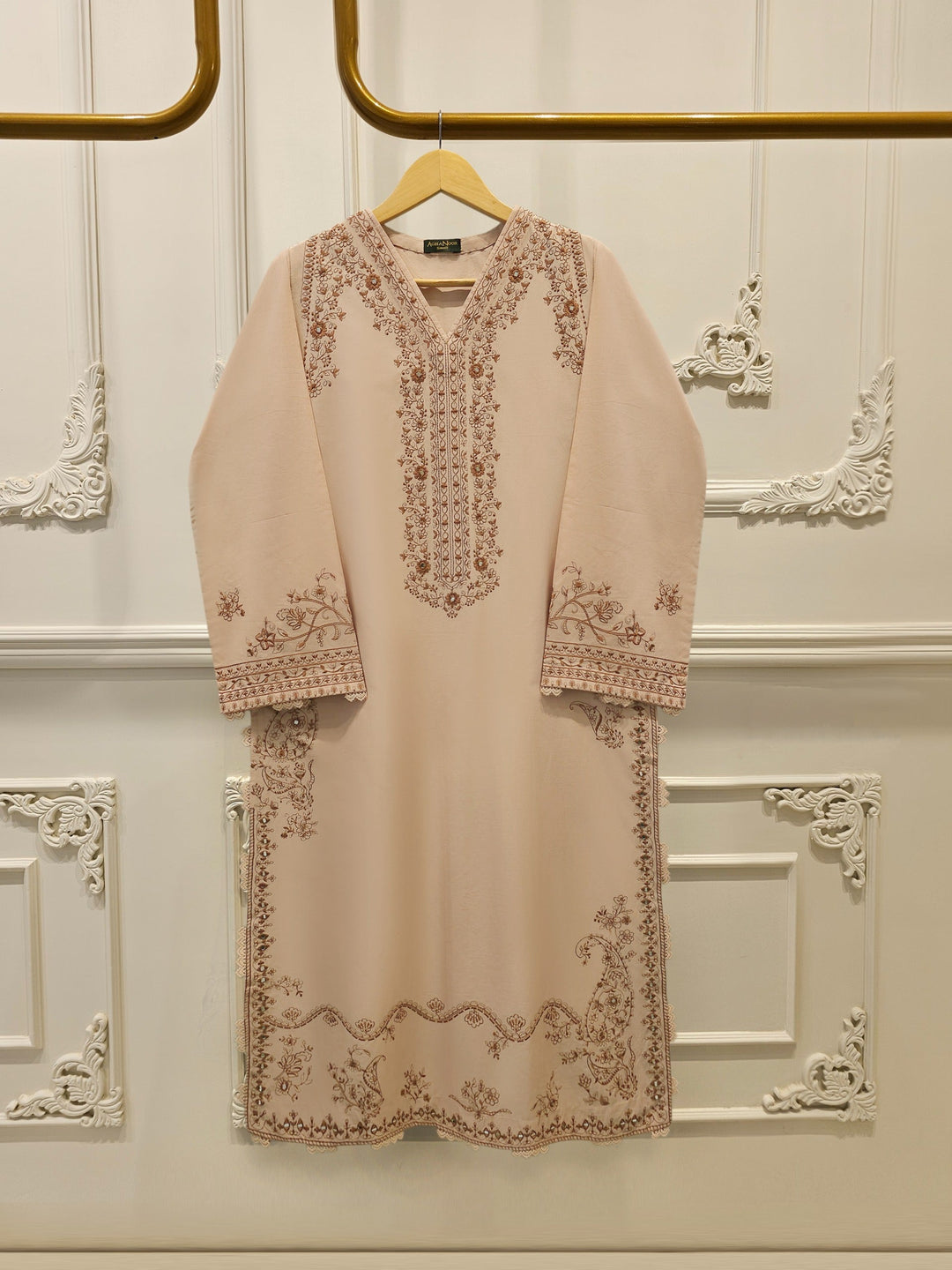 2 Piece - Embroidered Cambric Suit