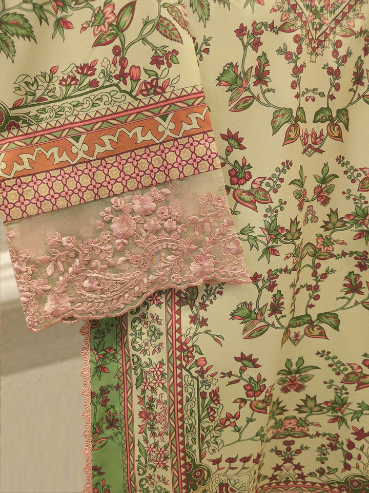 2 Piece -Digital Printed Cambric Suit