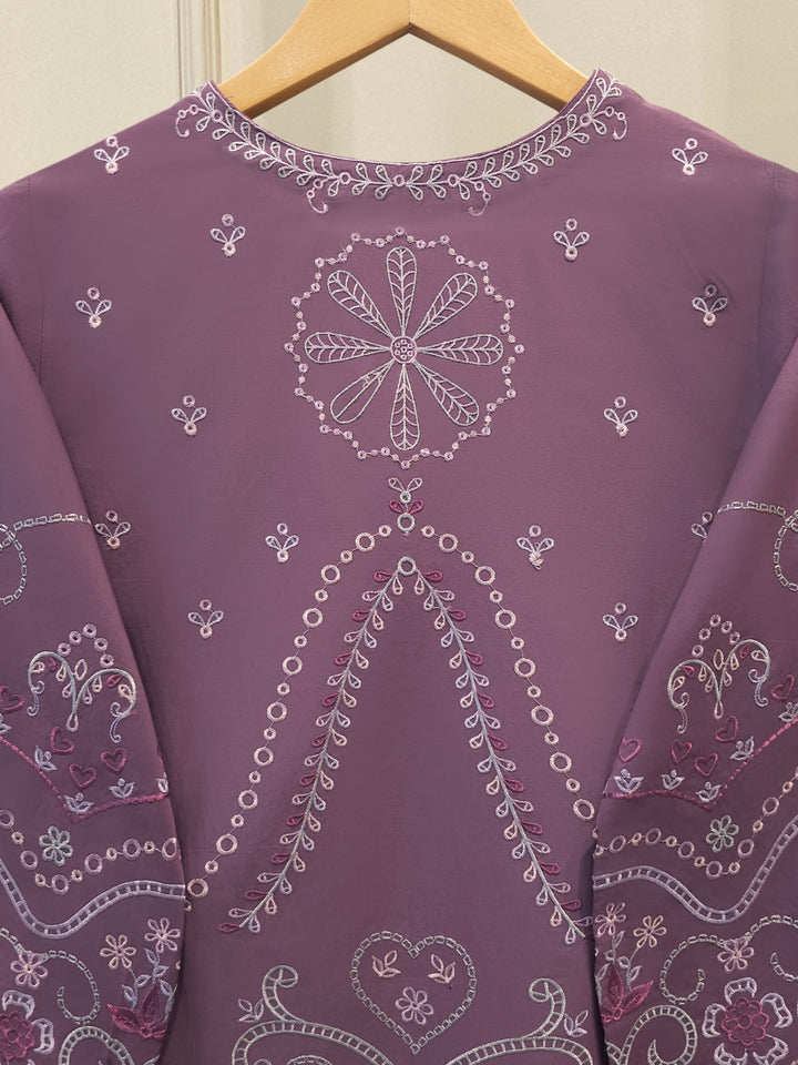 2 Piece - Embroidered Cambric Suit
