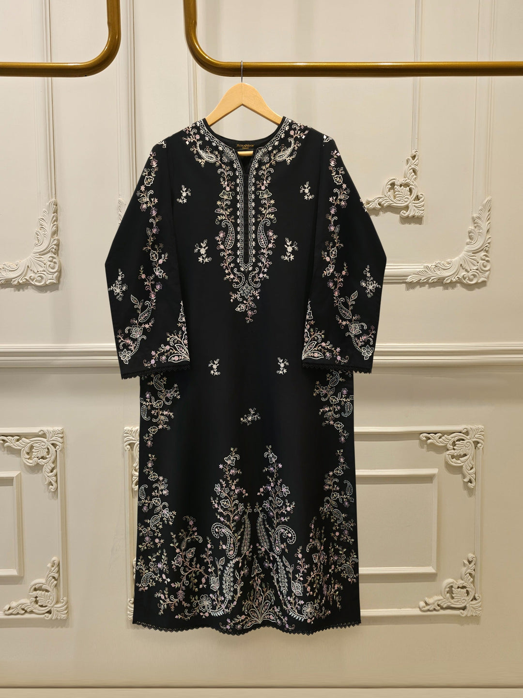 2 Piece - Embroidered Cambric Suit