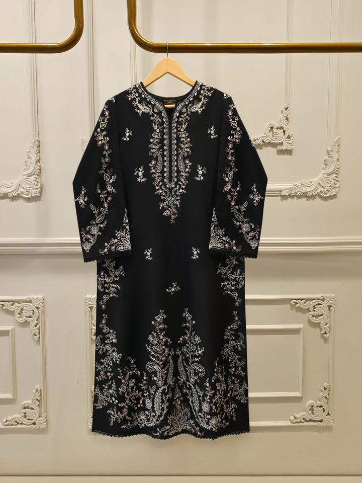 2 Piece - Embroidered Cambric Suit