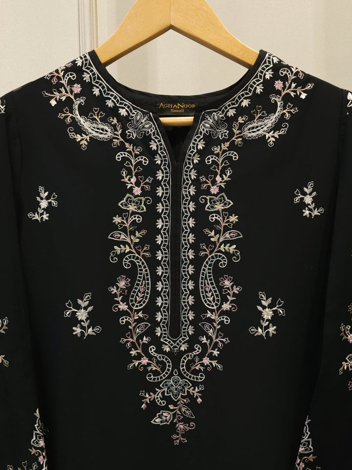 2 Piece - Embroidered Cambric Suit