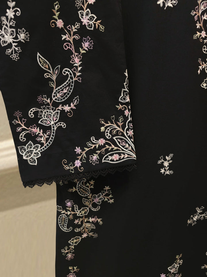 2 Piece - Embroidered Cambric Suit