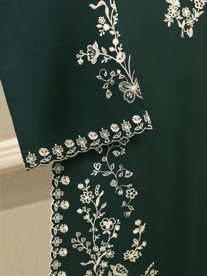 2 Piece - Embroidered Cambric Suit