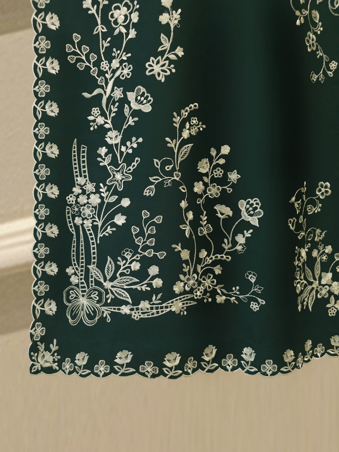 2 Piece - Embroidered Cambric Suit
