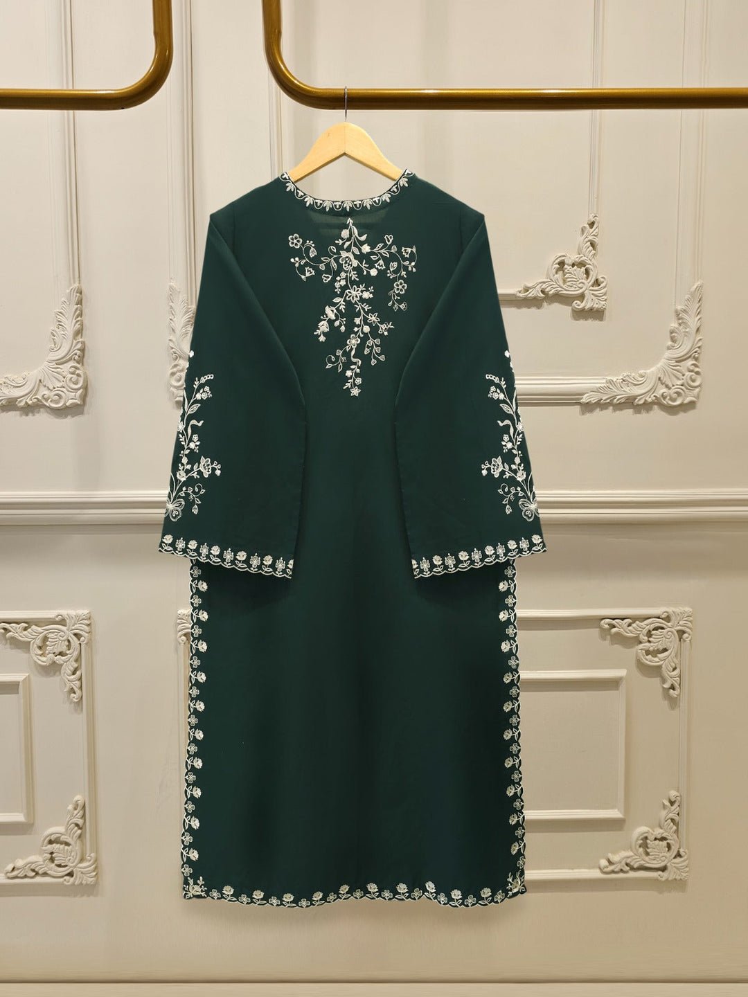 2 Piece - Embroidered Cambric Suit