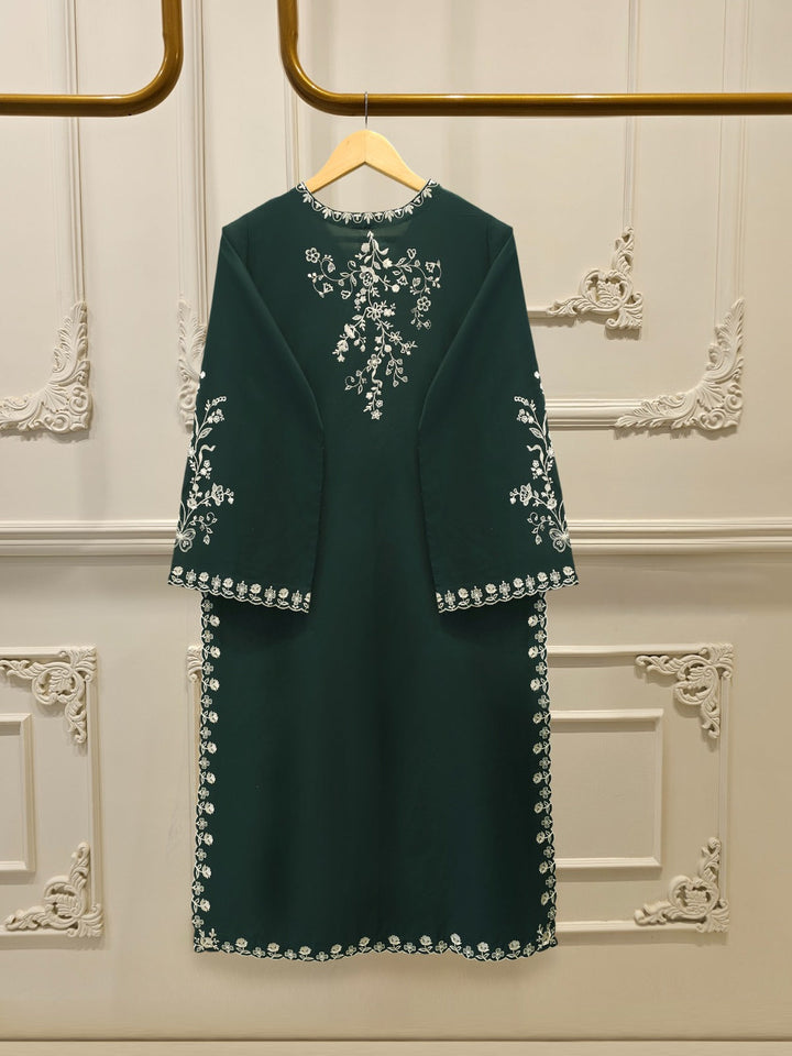 2 Piece - Embroidered Cambric Suit