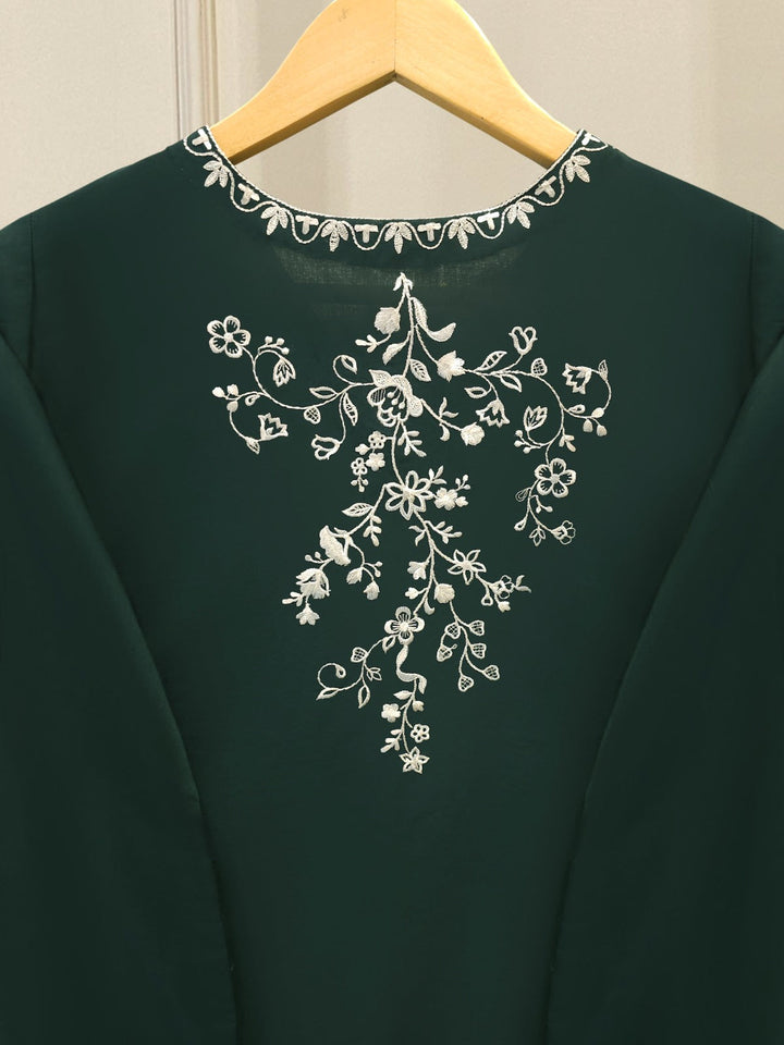 2 Piece - Embroidered Cambric Suit