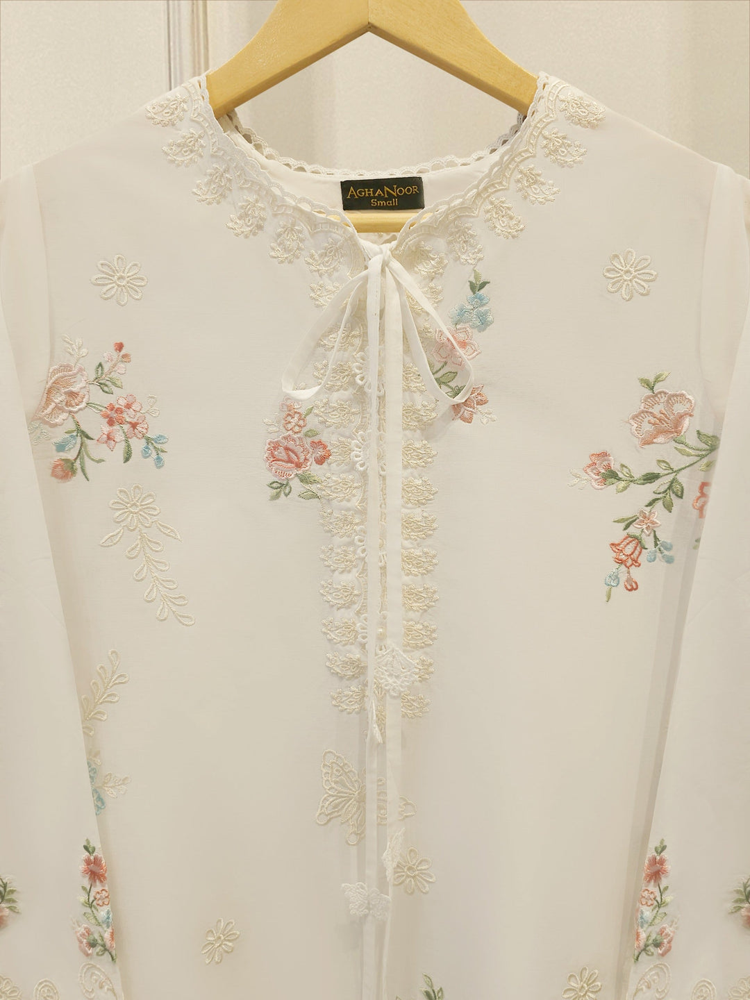 2 Piece - Embroidered Cambric Suit