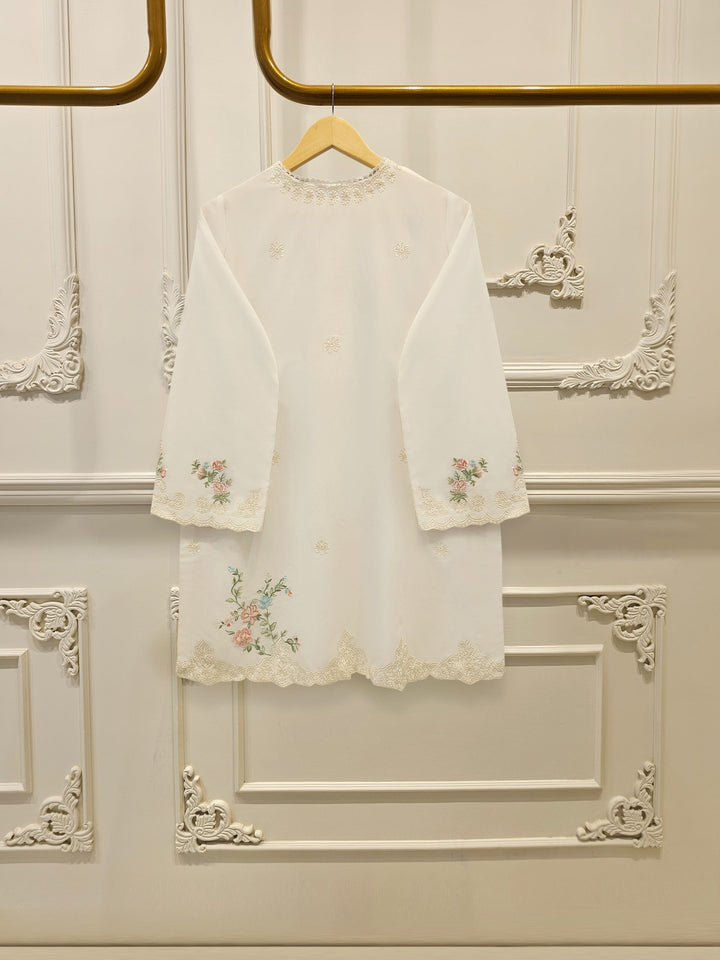 2 Piece - Embroidered Cambric Suit