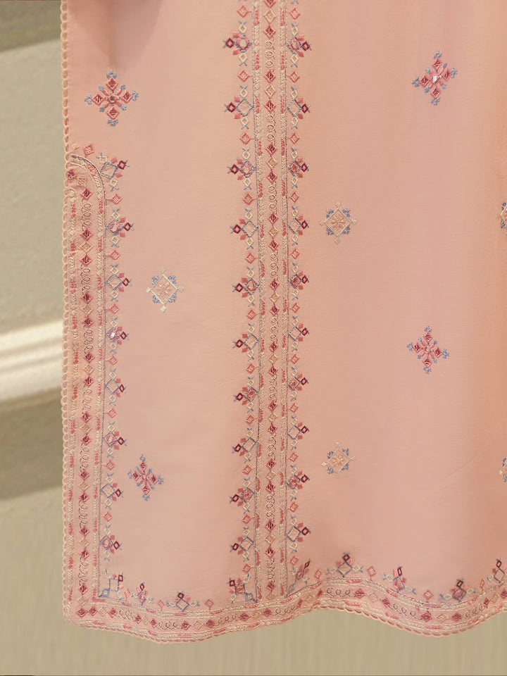 2 Piece - Embroidered Cambric Suit