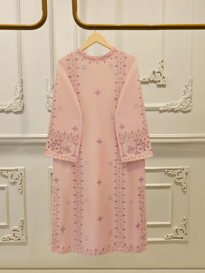 2 Piece - Embroidered Cambric Suit