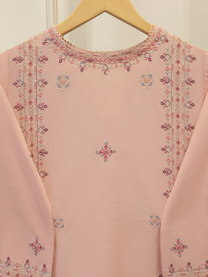 2 Piece - Embroidered Cambric Suit