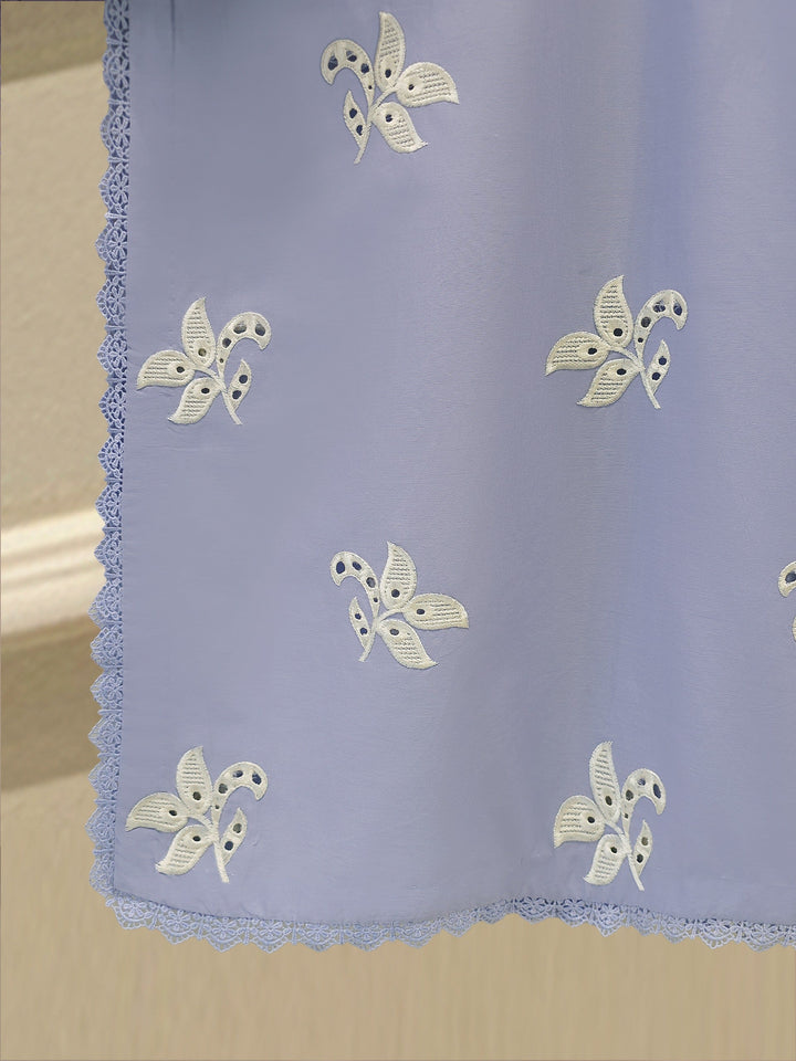 2 Piece - Embroidered Cambric Suit