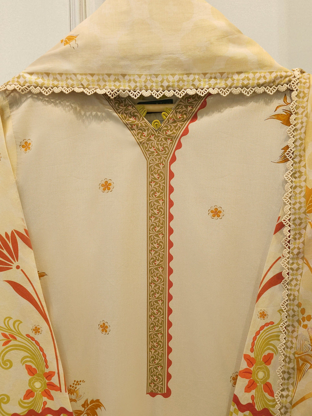 2 Piece Digital Printed Cambric  Suit