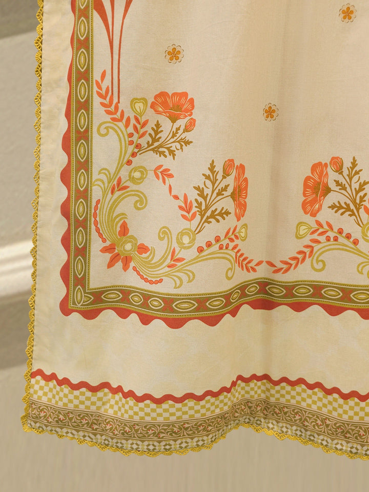 2 Piece Digital Printed Cambric  Suit