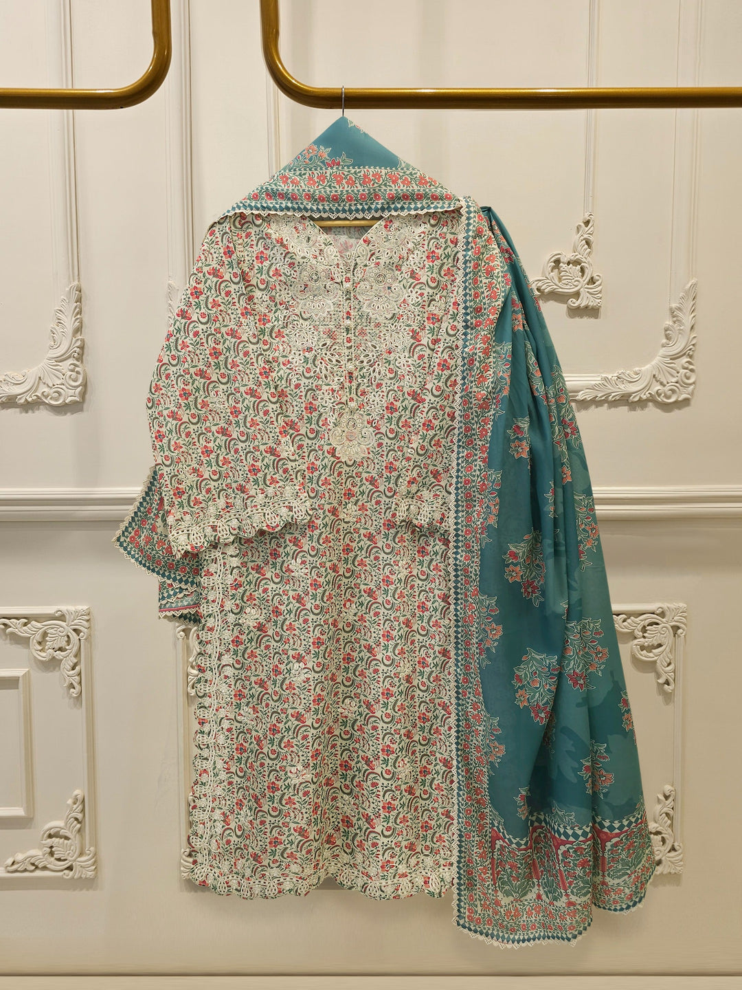 3-Piece Embroided Lawn Suit