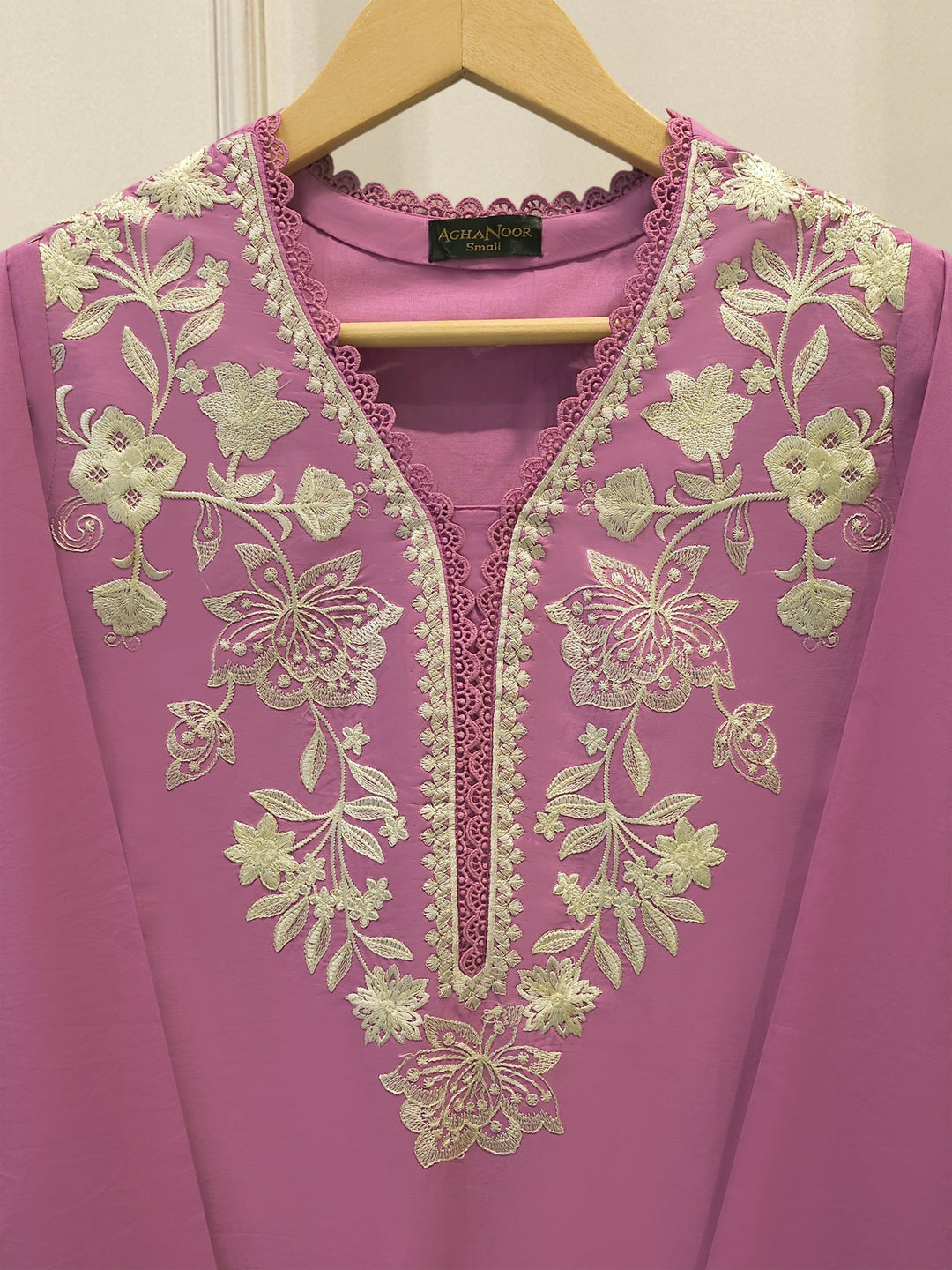 2 Piece - Embroidered Cambric Suit