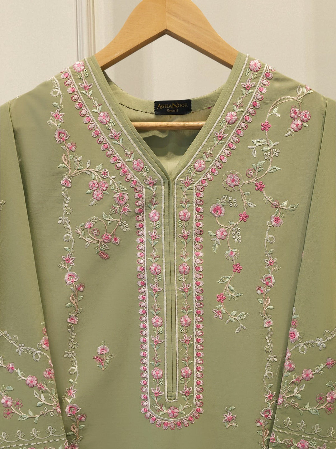 2 Piece - Embroidered Cambric Suit