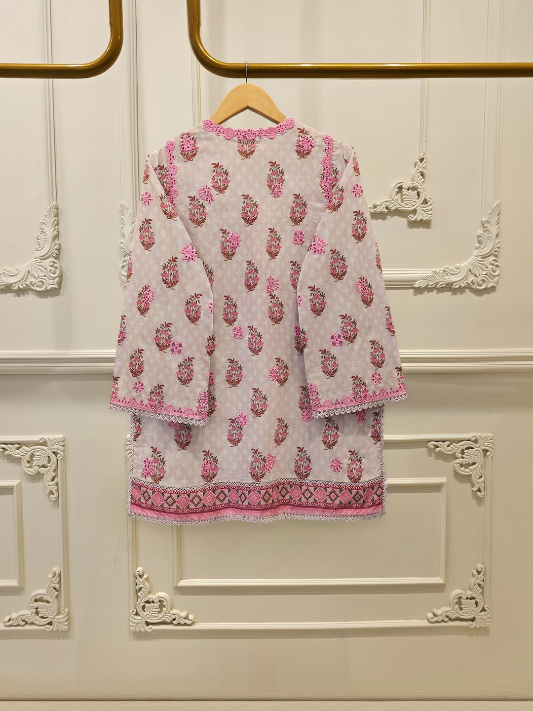 3-Piece Embroided Cambric Suit