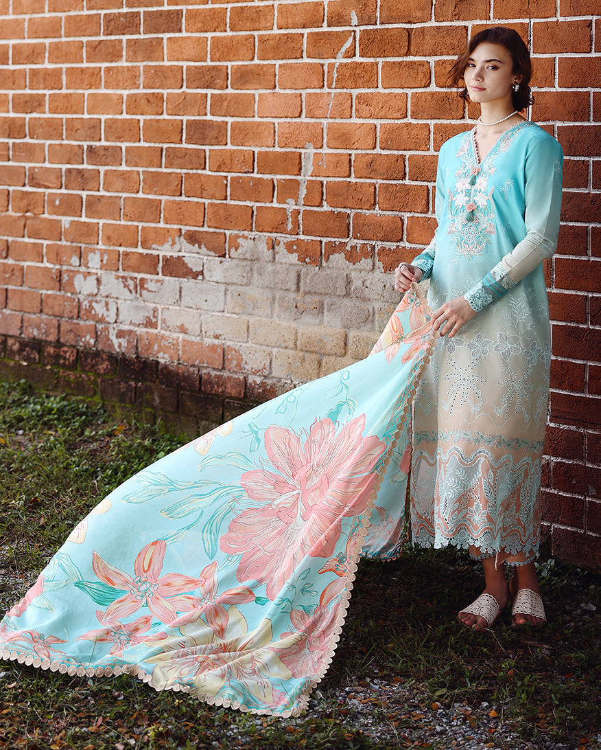 solace ombre chikankari