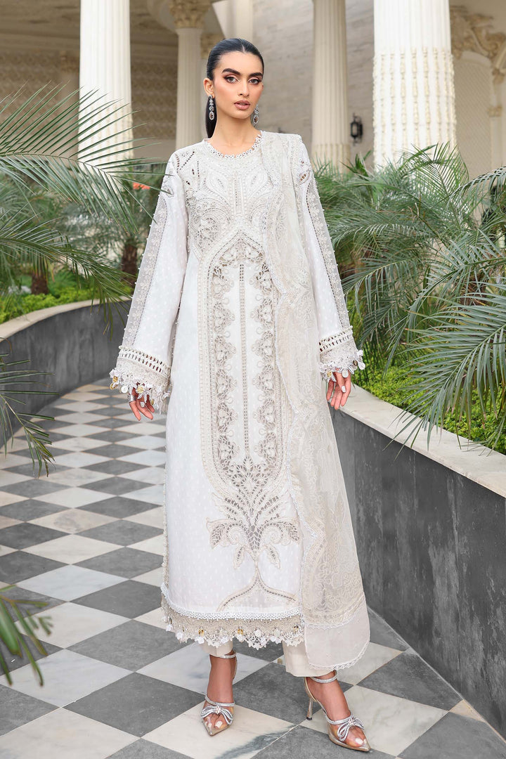 3 Piece Unstitched Embroidered Lawn Suit