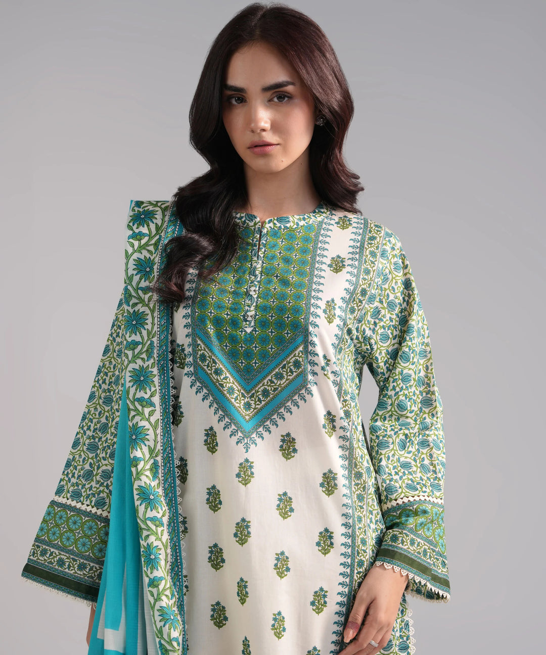 3 Piece - Printed Lawn Suit