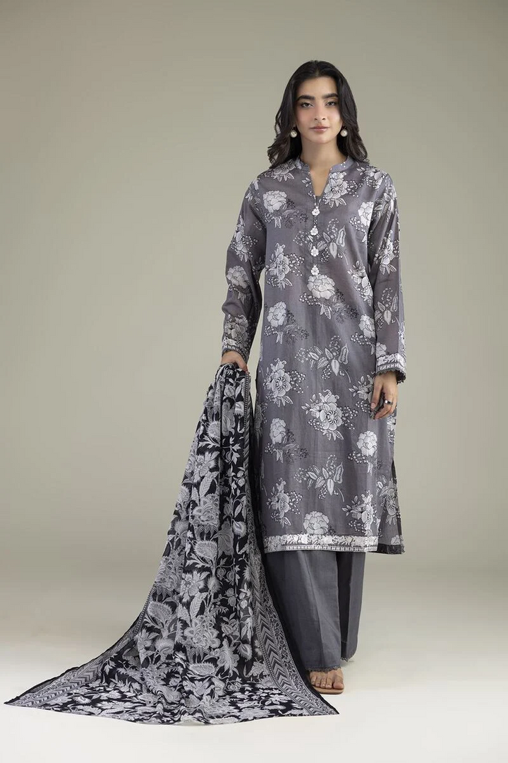 Embroidered | Cambric Cambric 3-Piece Tailored